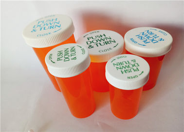 Porcellana 8 fiale resistenti del bambino ambrato di dimensioni, contenitore traslucido della pillola della prova del bambino di colore fornitore