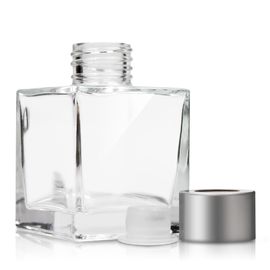 Porcellana Bottiglie di vetro su ordine del diffusore/chiara bottiglia profumo di cristallo del quadrato fornitore