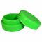 Contenitori verdi su misura del silicone del commestibile di logo insipidi per il pezzo/cosmetico fornitore